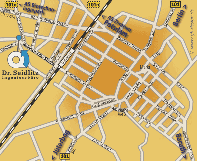 Stadtplan Luckenwalde
